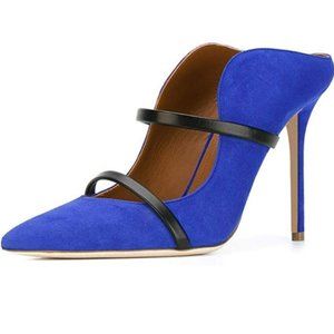 FSJ Fashion Pointy Toe Mules Sandals Heels Pumps